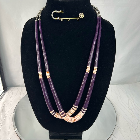 Jewelry - Vintage Native American Style Heishi Beaded Necklace